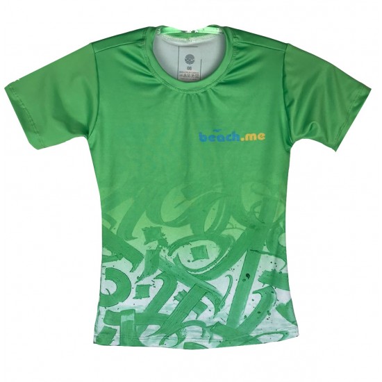 CAMISETA BEACH.ME PAINT INFANTIL - VERDE